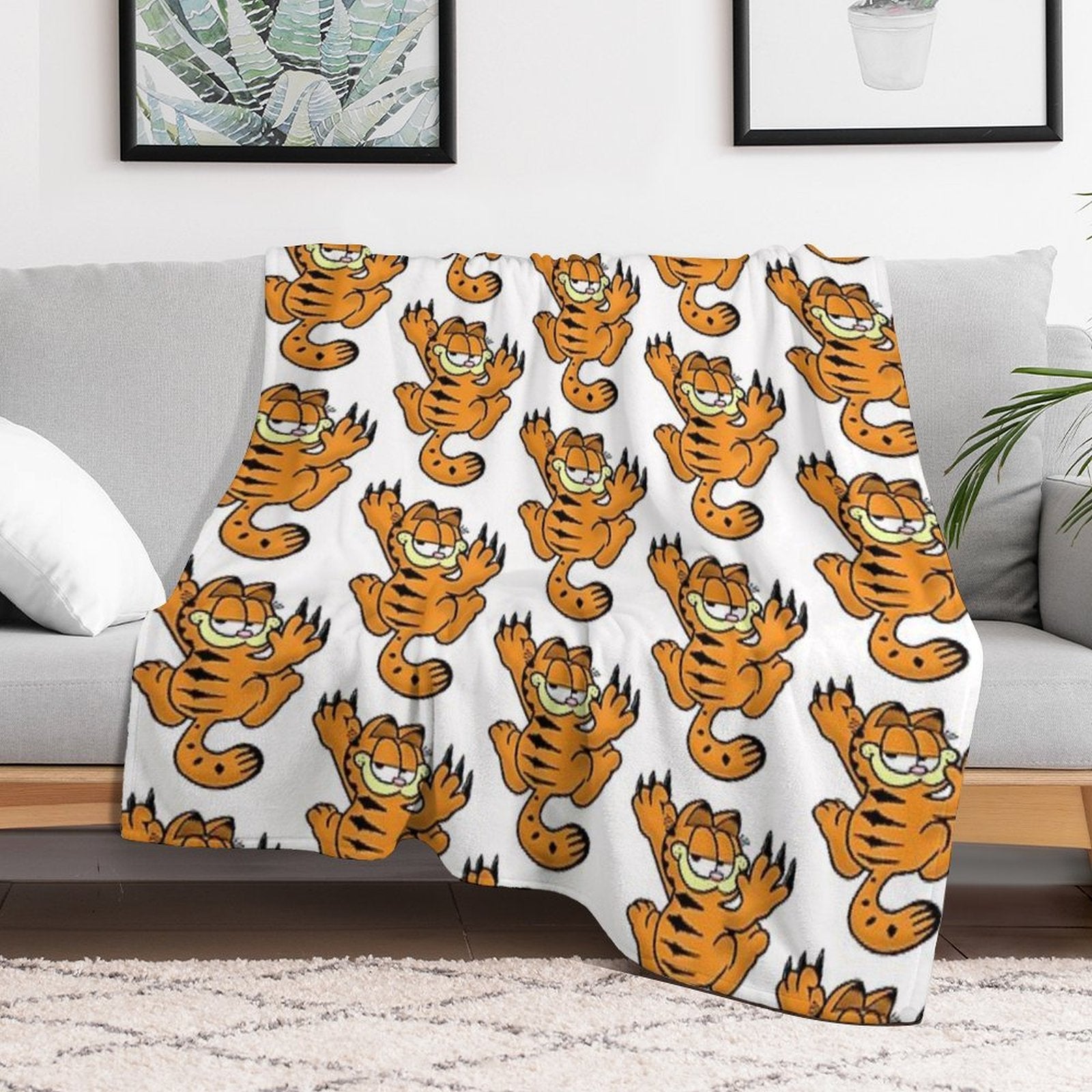 Cute Garfield Compact Throw Blanket
