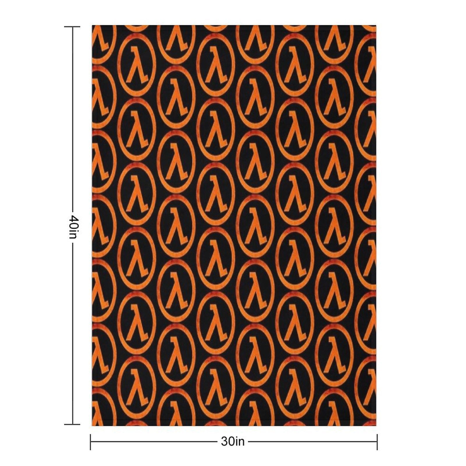 -GAMING- Half Life Rust Logo Shrink-resistant Throw Blanket