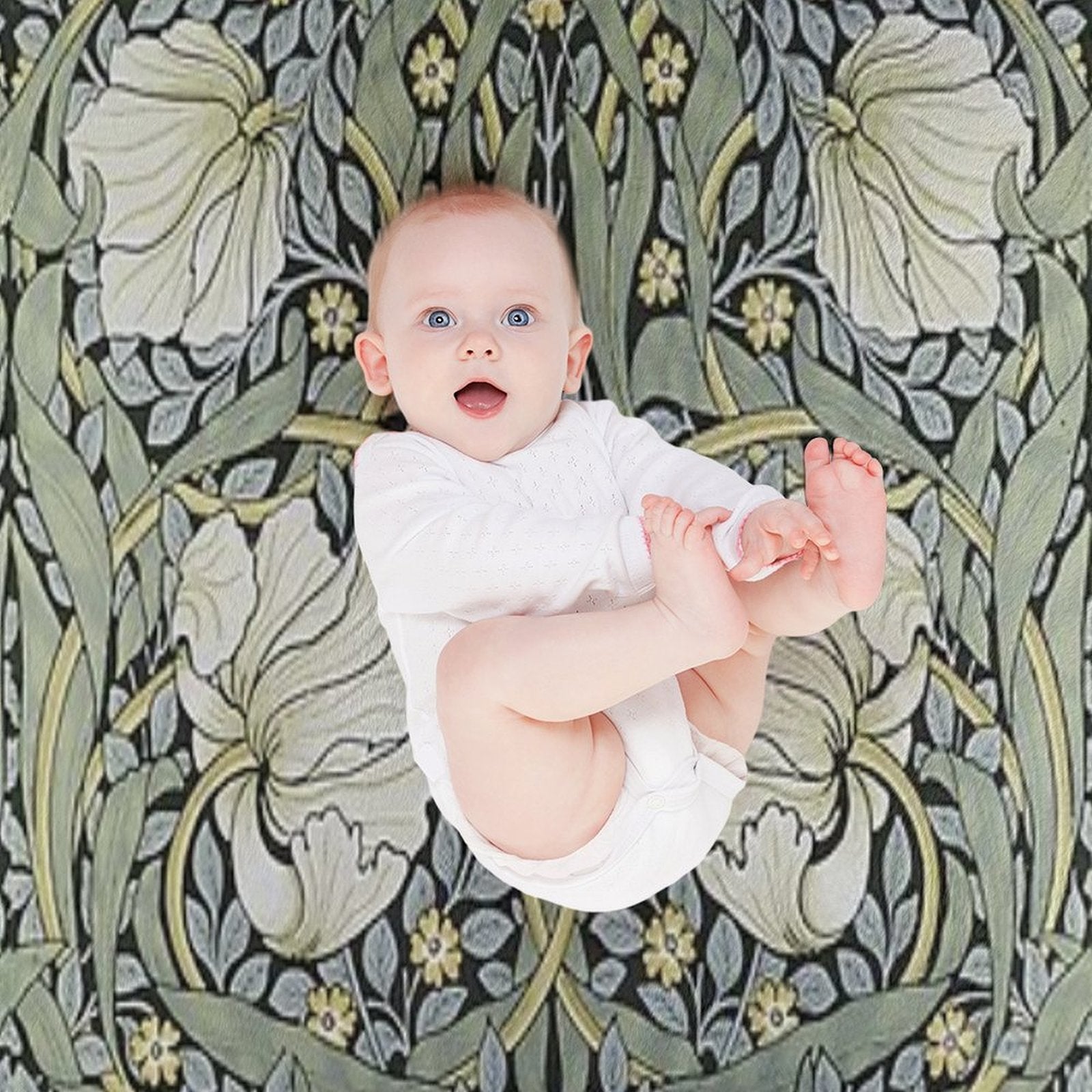 William Morris – Pimpernel Pattern Vintage Floral Arts And Crafts Design Eco-conscious Throw Blanket