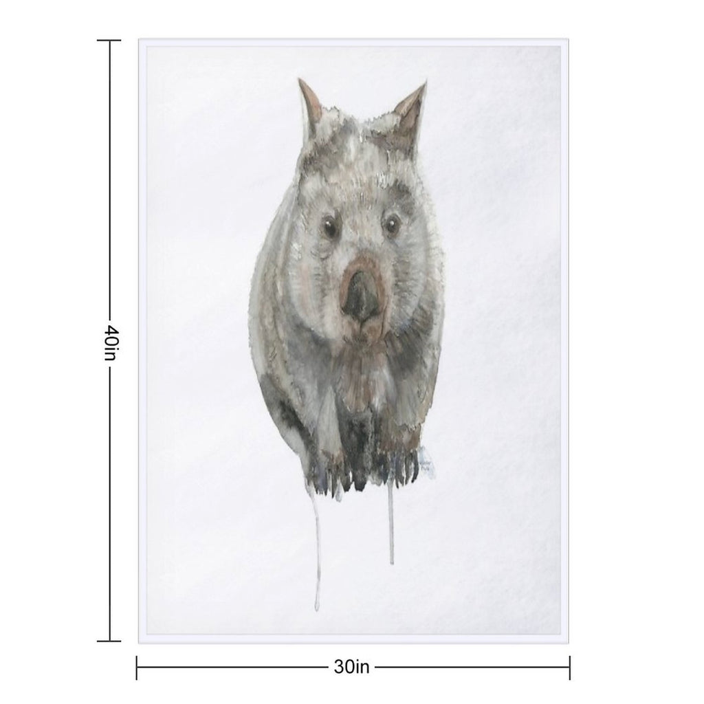 Common Wombat Versatility Throw Blanket