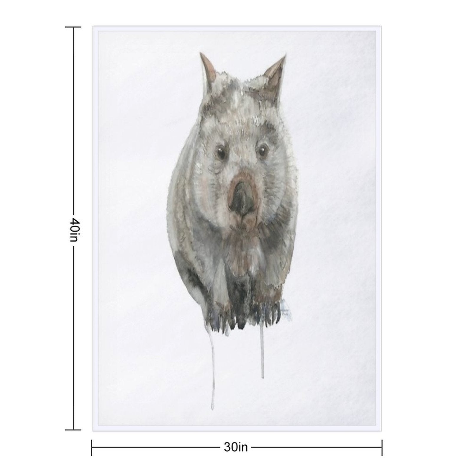 Common Wombat Versatility Throw Blanket