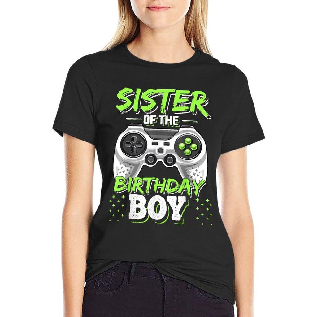 Sister of The Birthday Boy Matching Video Game Birthday Gift  Breathable T-Shirt