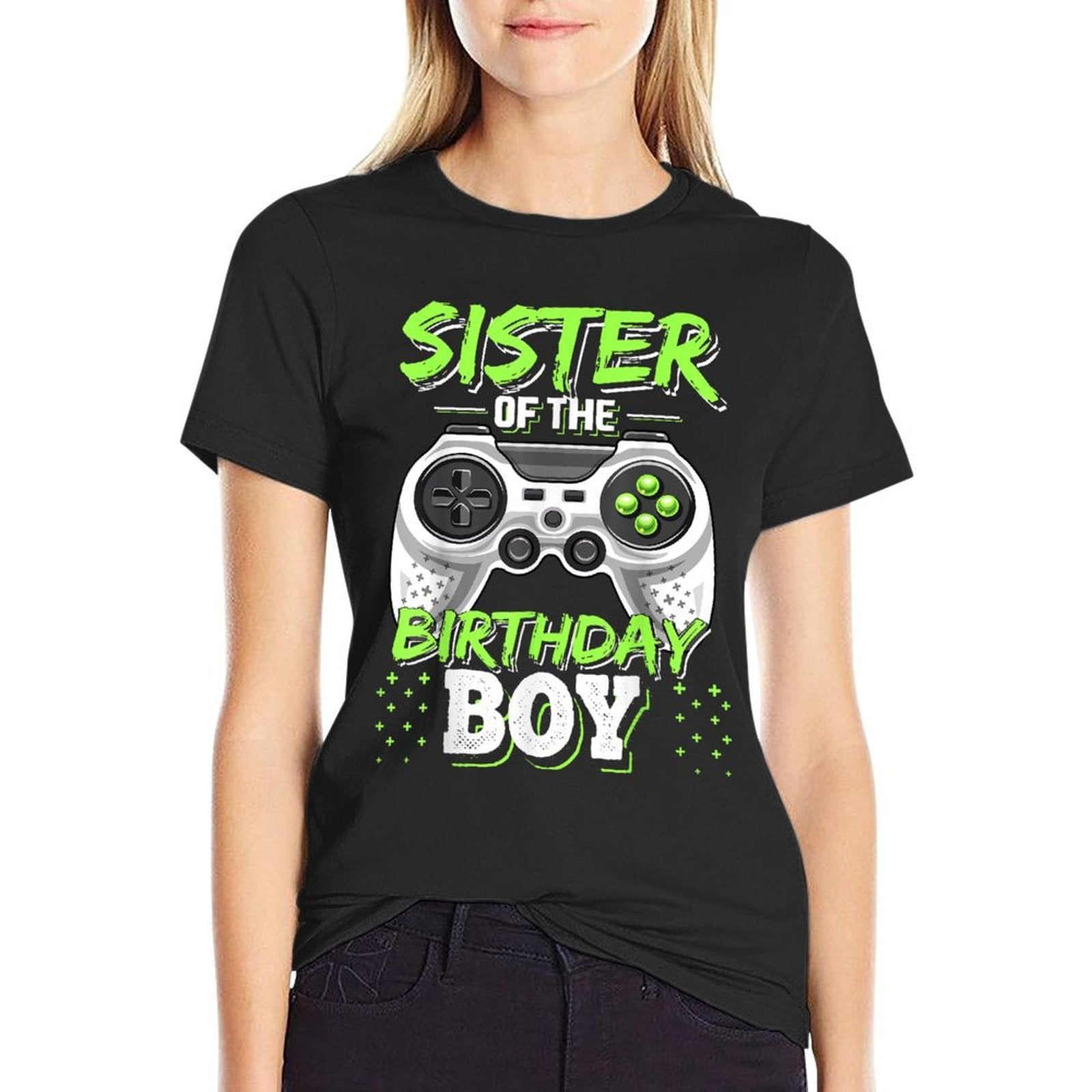 Sister of The Birthday Boy Matching Video Game Birthday Gift  Breathable T-Shirt