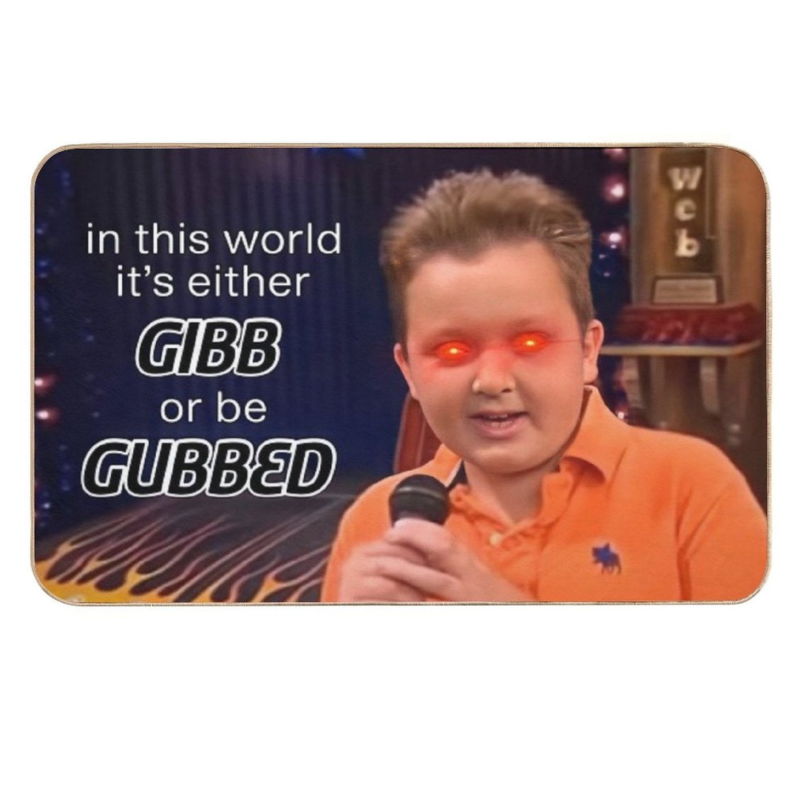 Gibby Rules to Follow  Long-Lasting Bath Mat