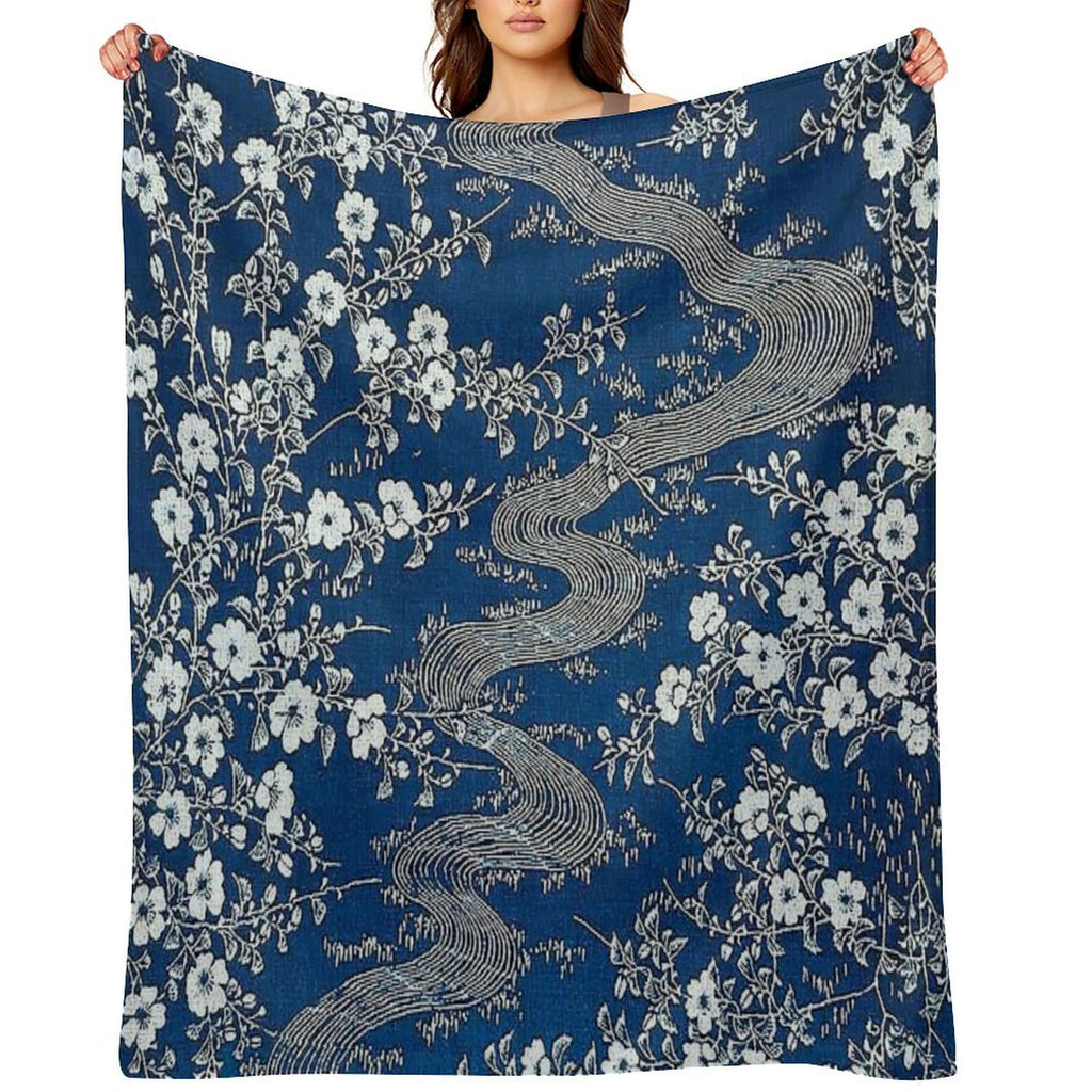 Vintage Textile, Japanese, Late Edo Period Multi-functional Throw Blanket