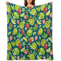 Strawberry And Lime Premium Throw Blanket