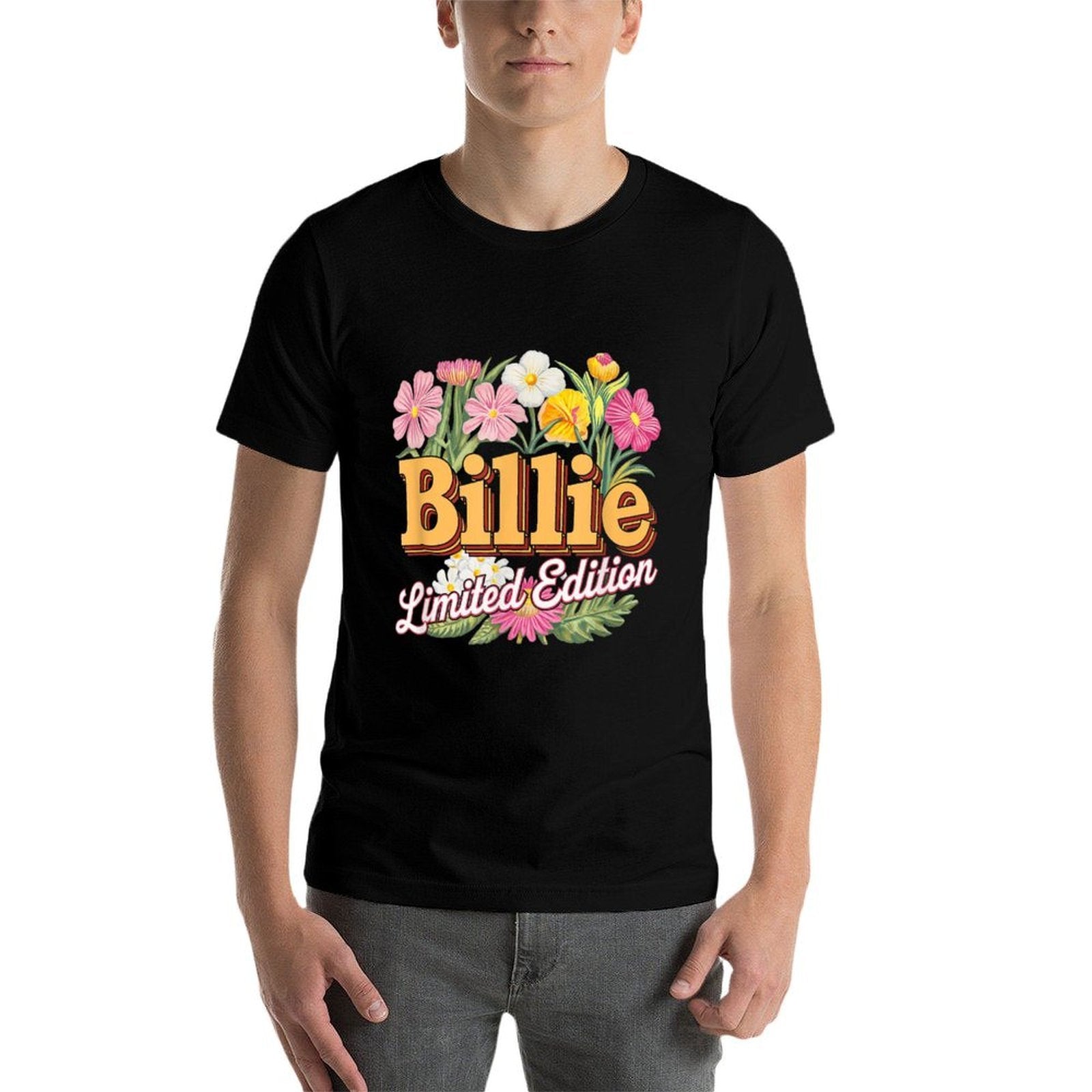 Billie Limited Edition Vintage Custom Name Wife Grandma  Fade-proof Color T-Shirt