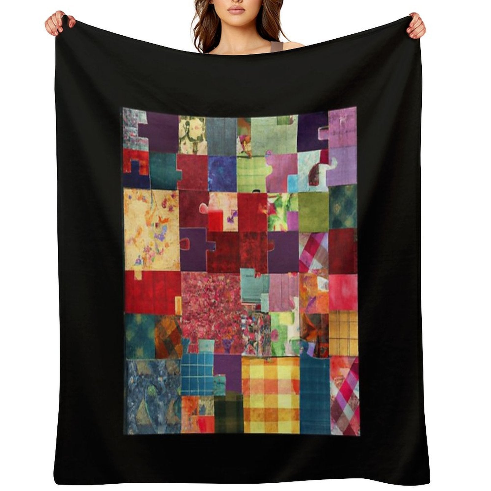 Patchwork  Art  Coolest  Fun Versatility Throw Blanket