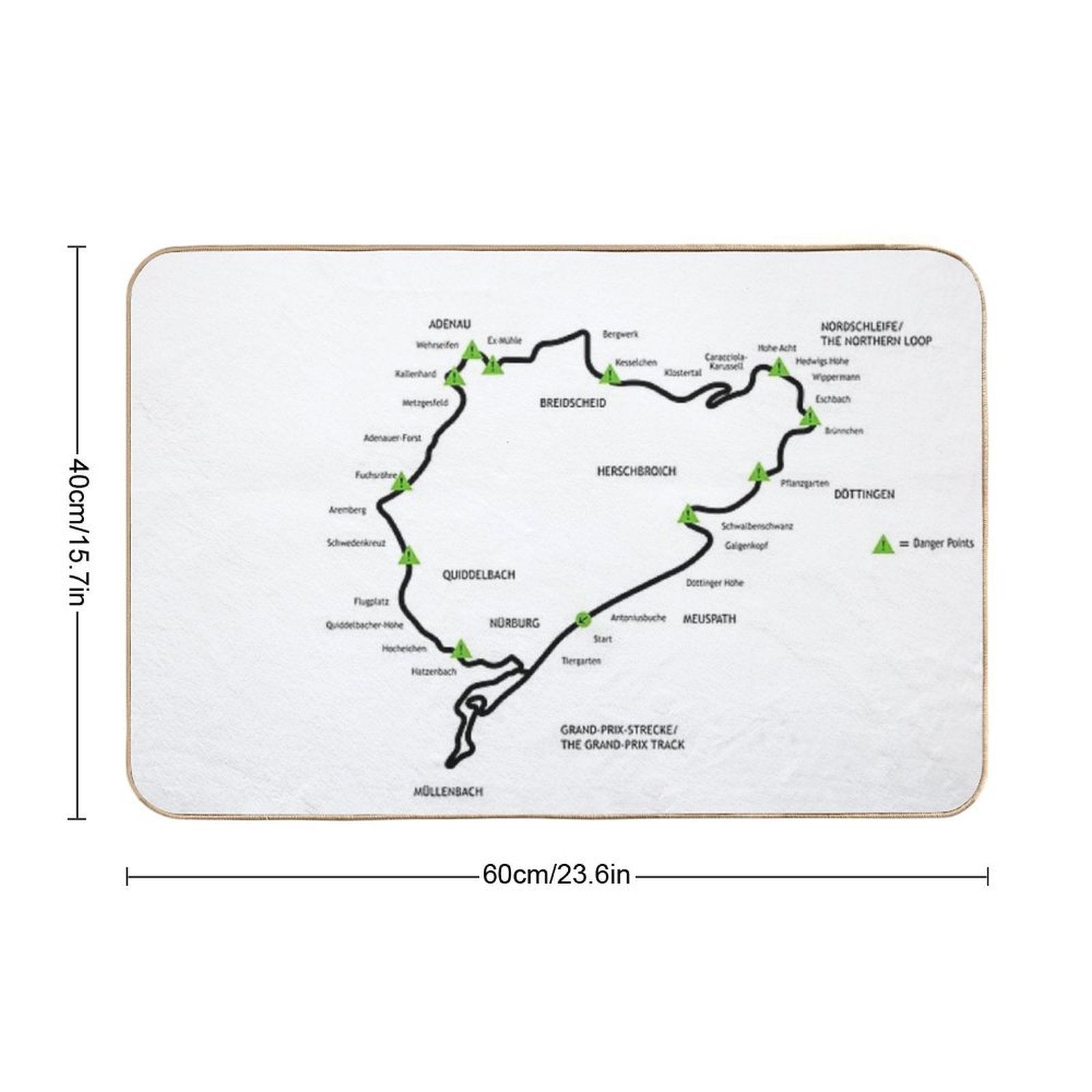 The Green Hell  Repositionable Bath Mat