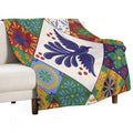 Mexican Talavera Tiles Colorful Pattern Velvety-soft Throw Blanket