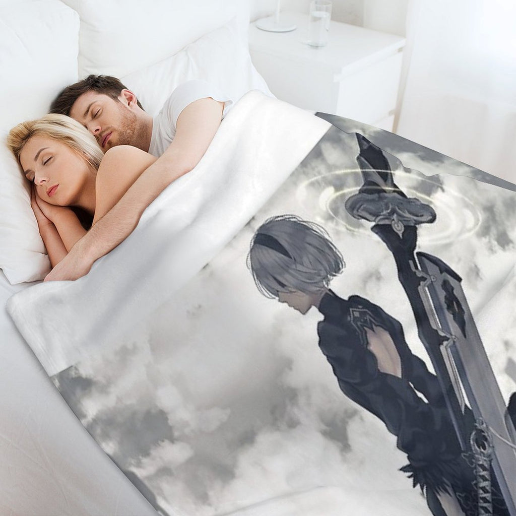 Nier Automata 2B Premium Throw Blanket