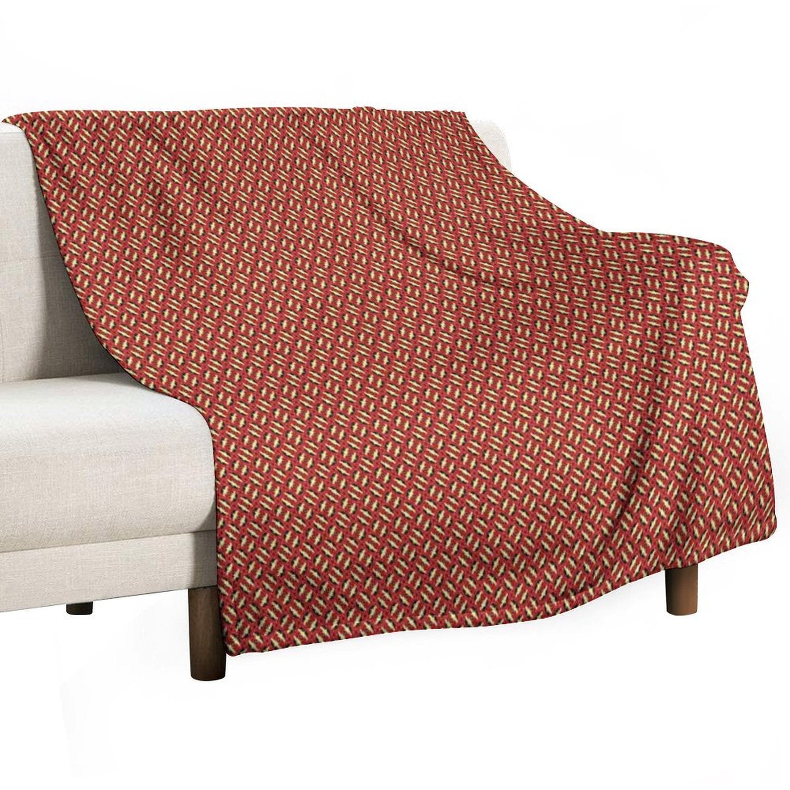 Red And Yellow Alternating Bouquet Velvety-soft Throw Blanket