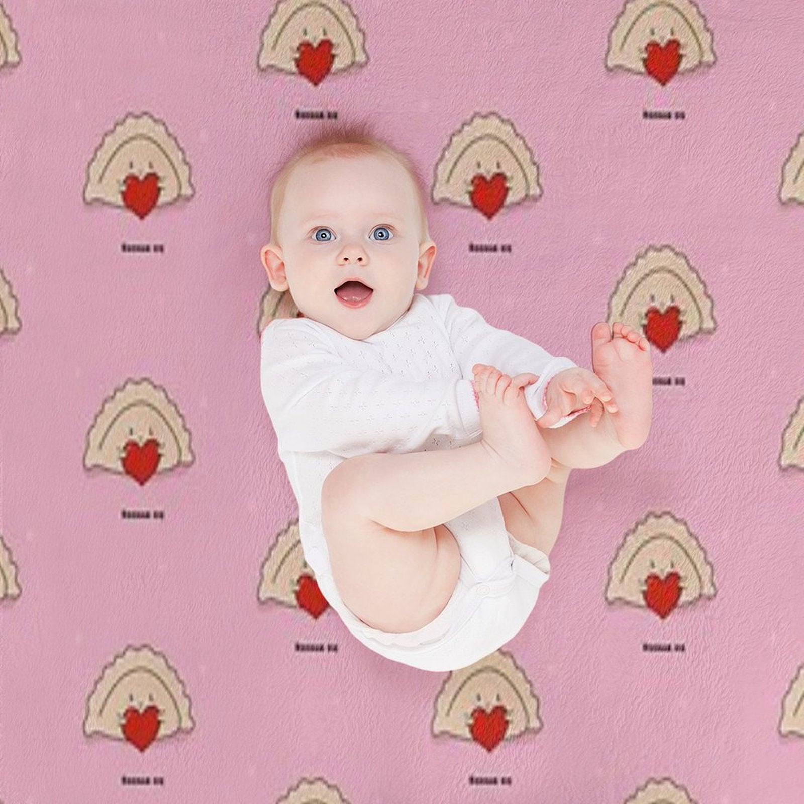 Kocham Cie Cute Pierogi Card with An Adorable Polish Dumpling Anti-pilling Throw Blanket