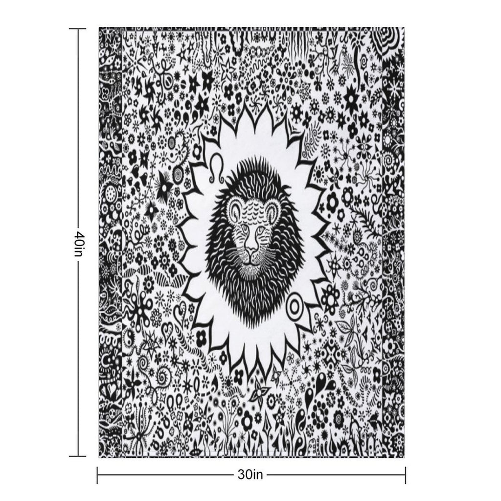 Leo The Lion Eco-conscious Throw Blanket