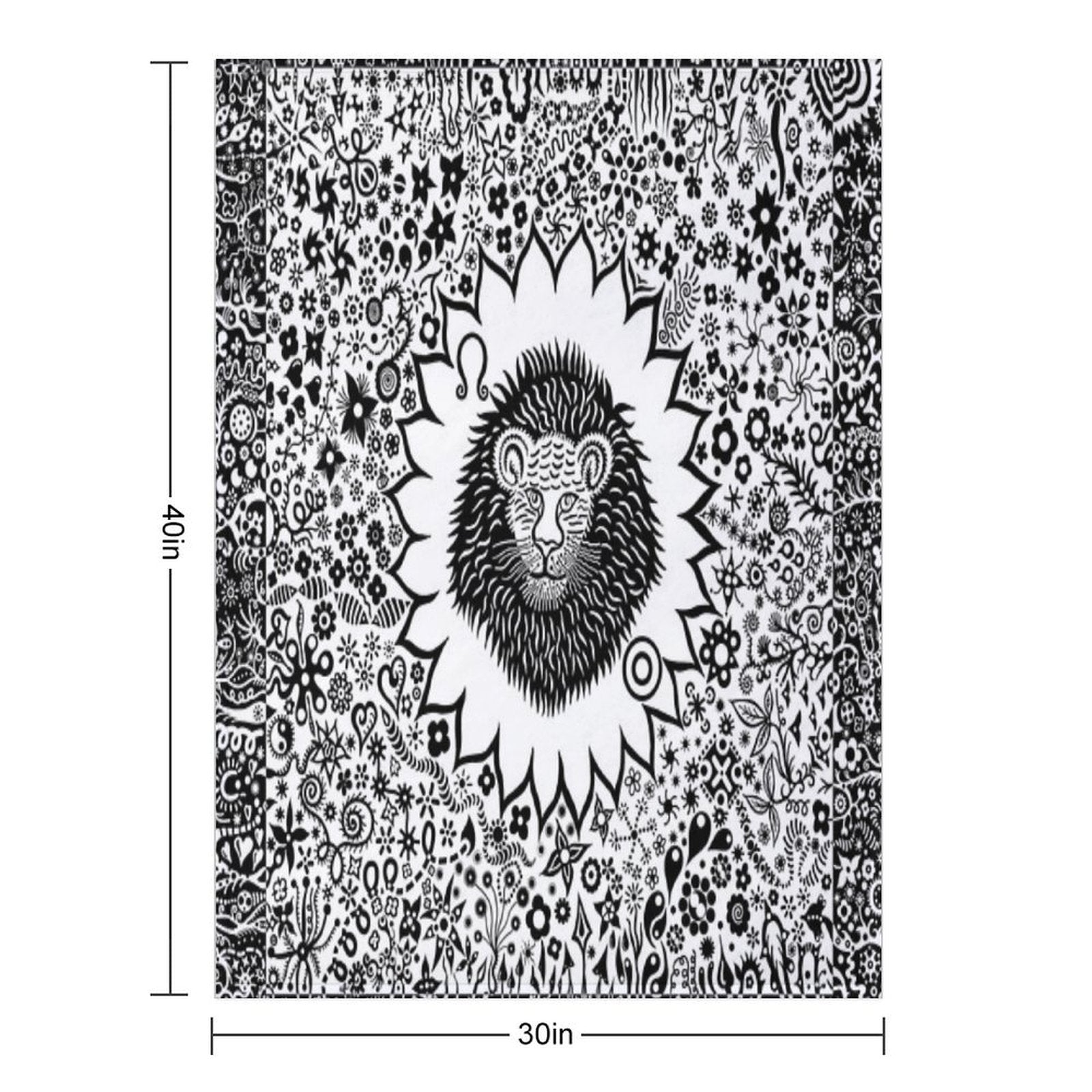 Leo The Lion Eco-conscious Throw Blanket