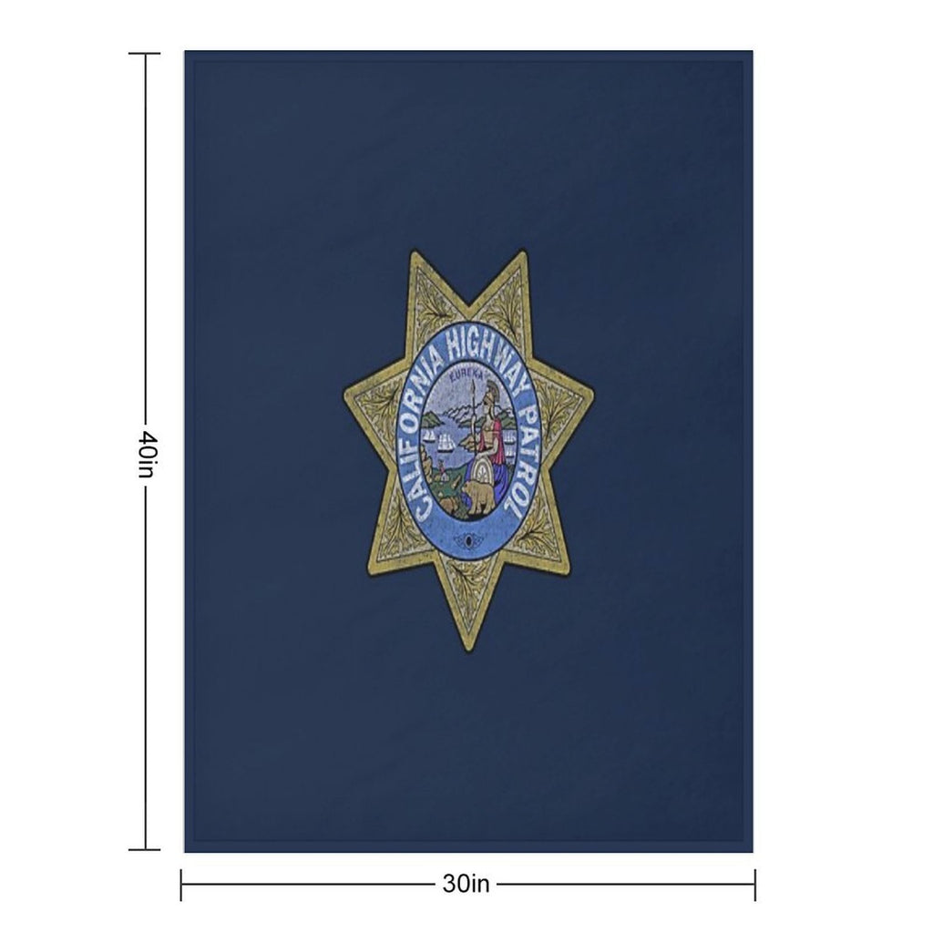 California Highway Patrol CHP, State Police, Law Enforcement Versatility Throw Blanket