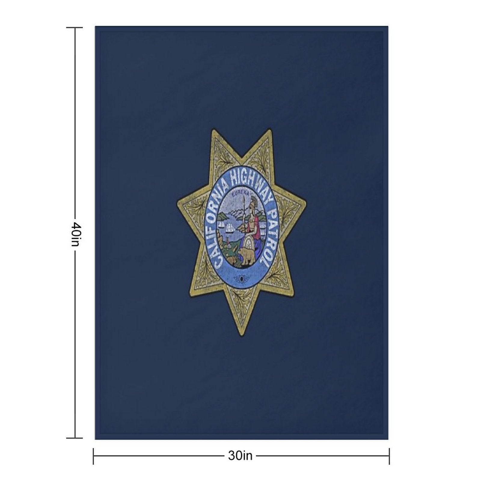 California Highway Patrol CHP, State Police, Law Enforcement Versatility Throw Blanket