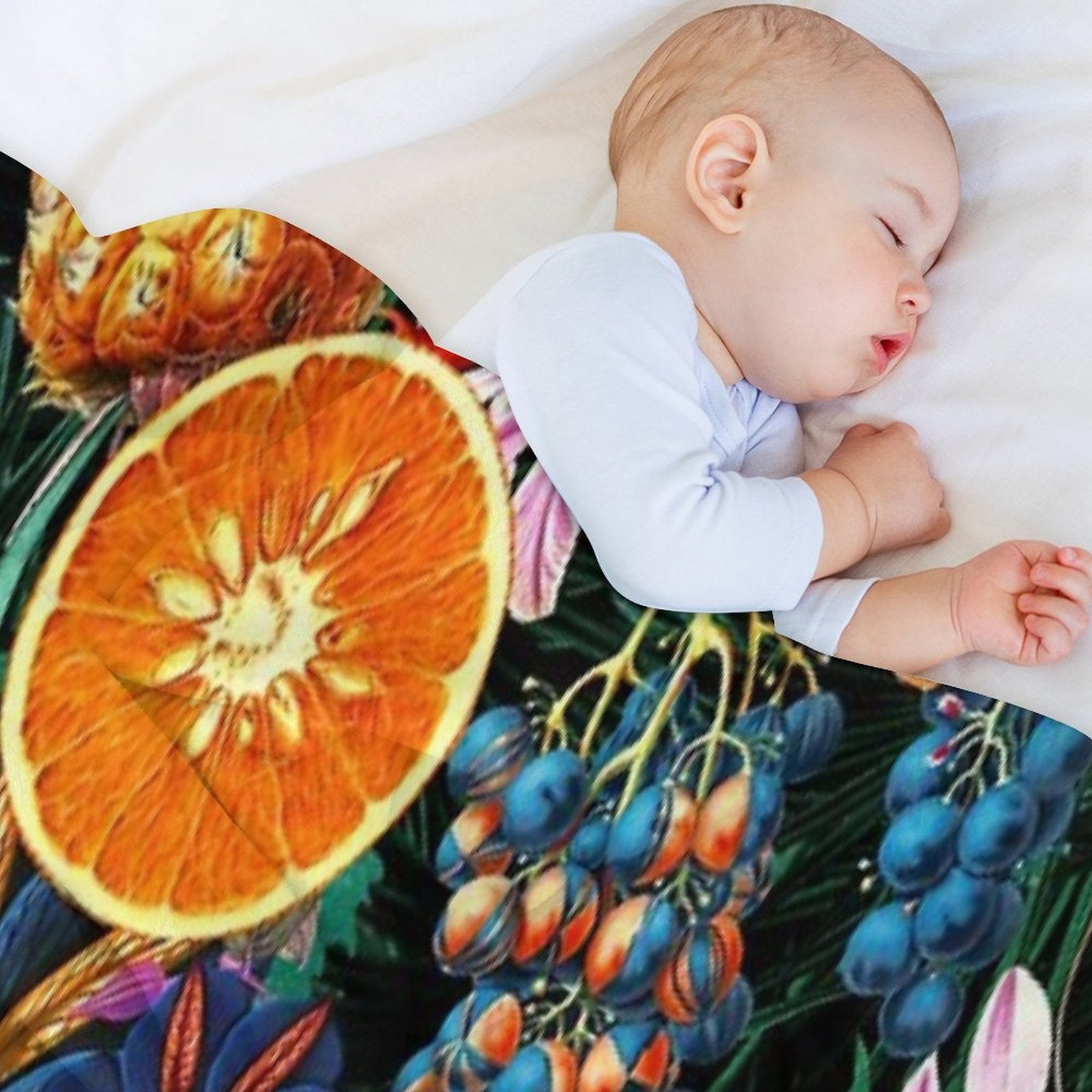 Tropical Orange Garden Multi-functional Throw Blanket