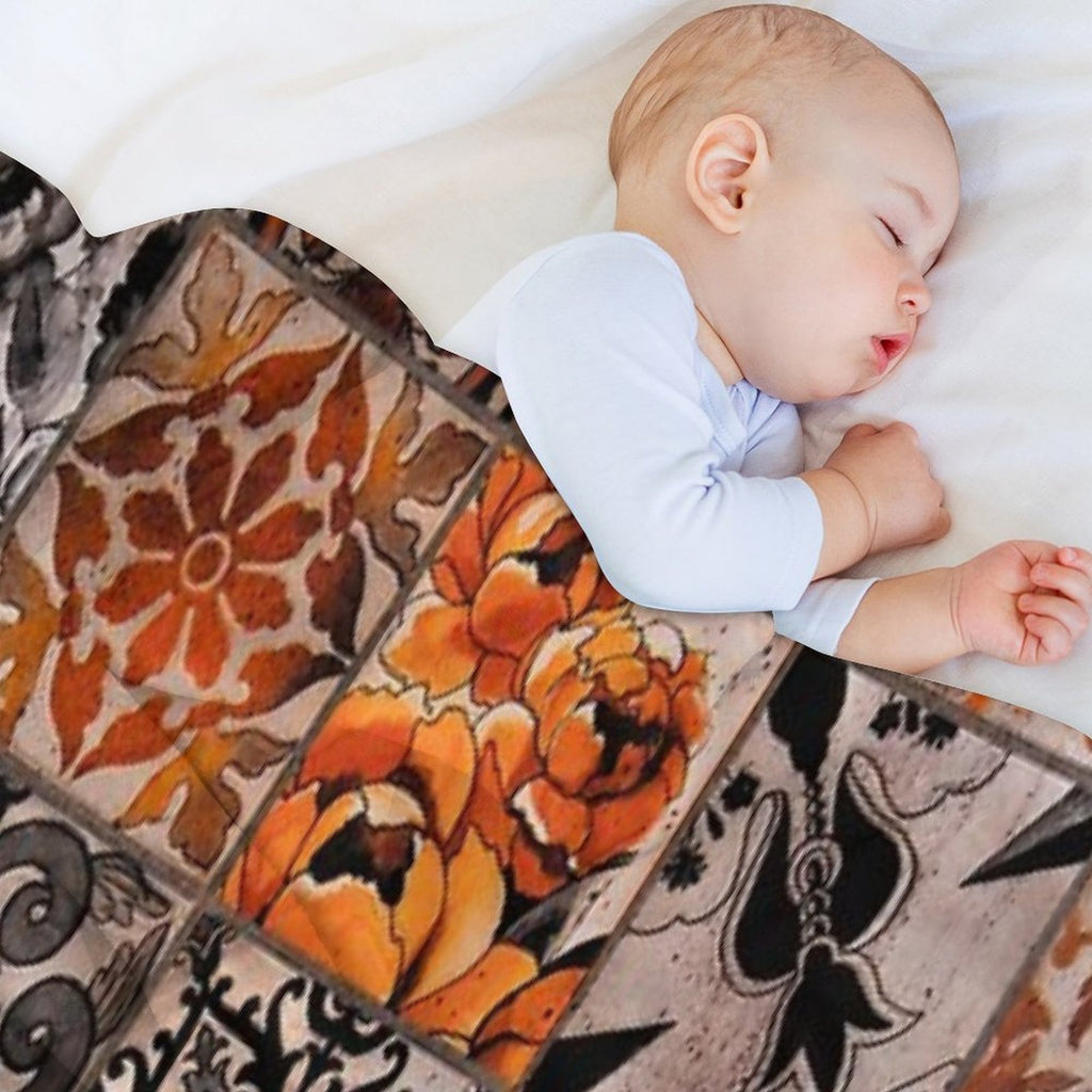 Tiles Velvety-soft Throw Blanket