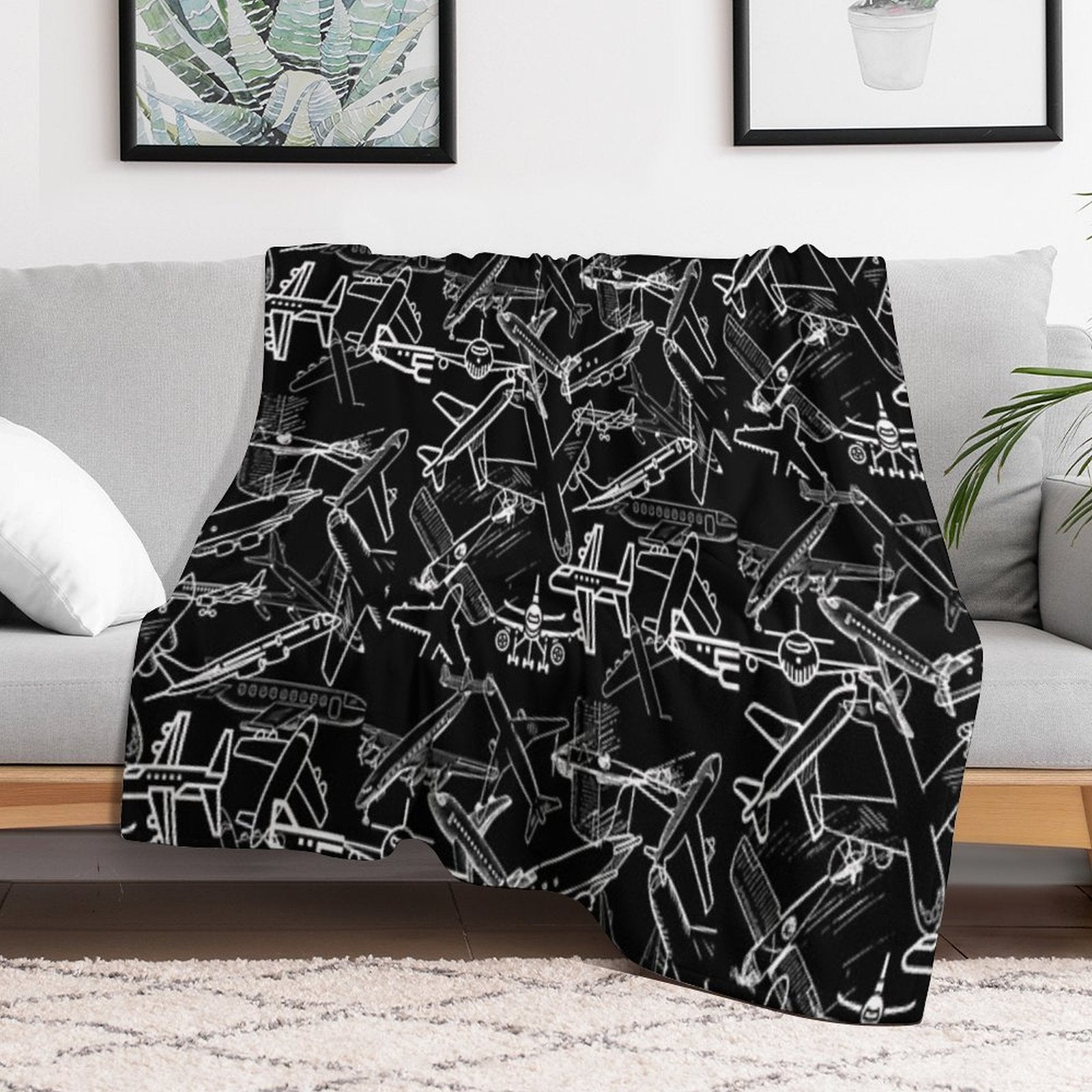 Airplanes Love Comfort Throw Blanket