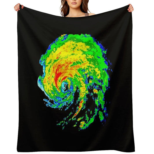 Meteorologist Storm Hunter Meteorology Student Weather Radar Image Travel-friendly Throw Blanket