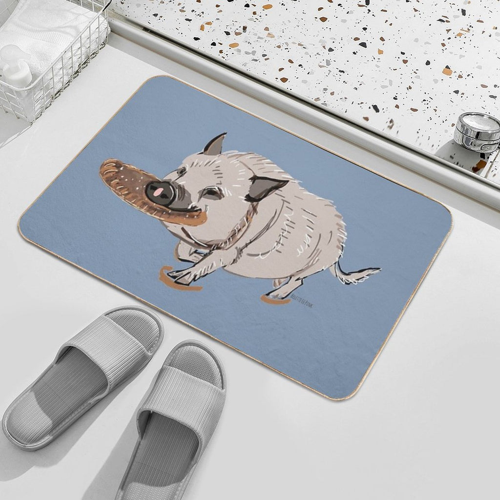 Sulo The Mini Pig  Dirt-Trapping Bath Mat