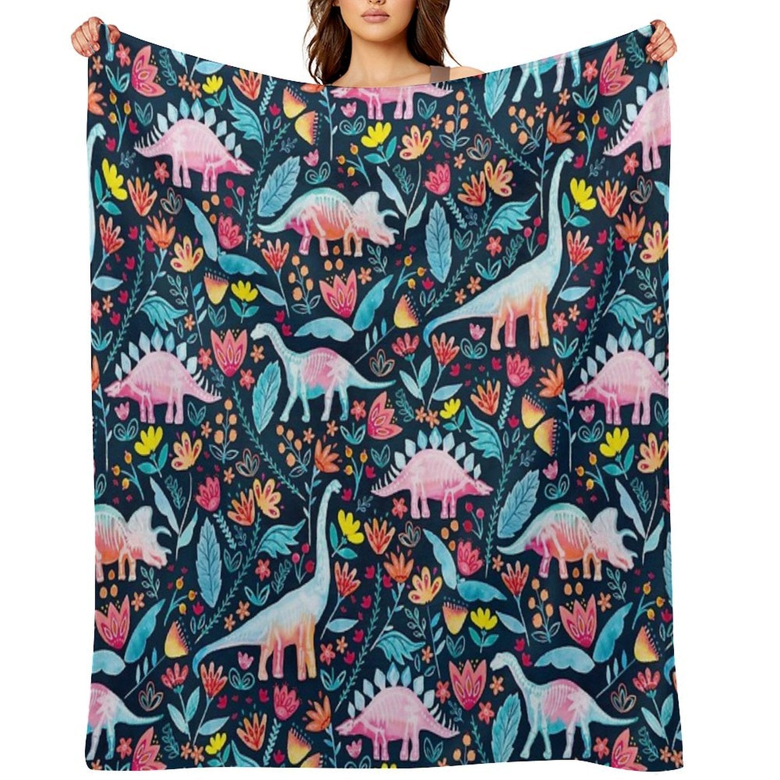 Dinosaur Delight Multi-functional Throw Blanket