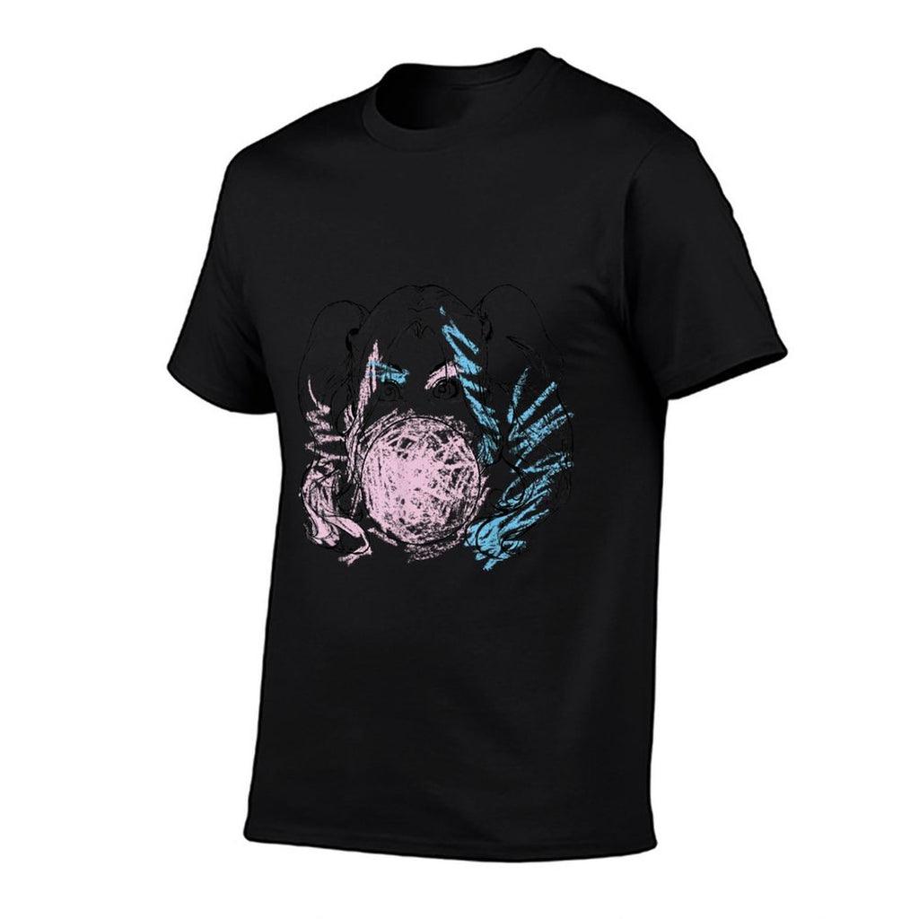 DC Comics Batman Harley Quinn Crayon Outline  Lightweight T-Shirt