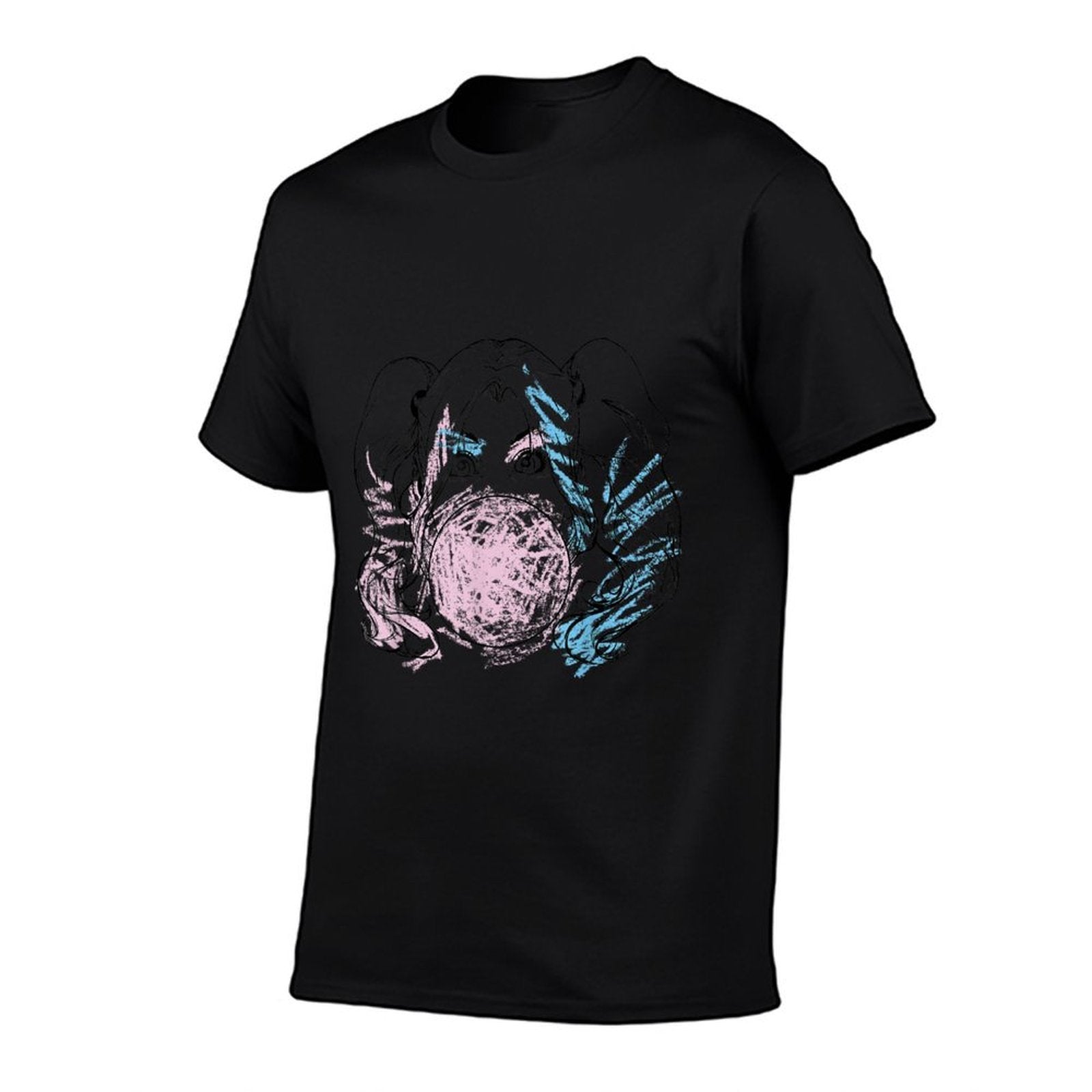 DC Comics Batman Harley Quinn Crayon Outline  Lightweight T-Shirt