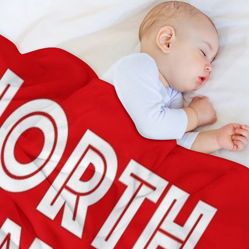 North London Is Red Machine-washable Throw Blanket