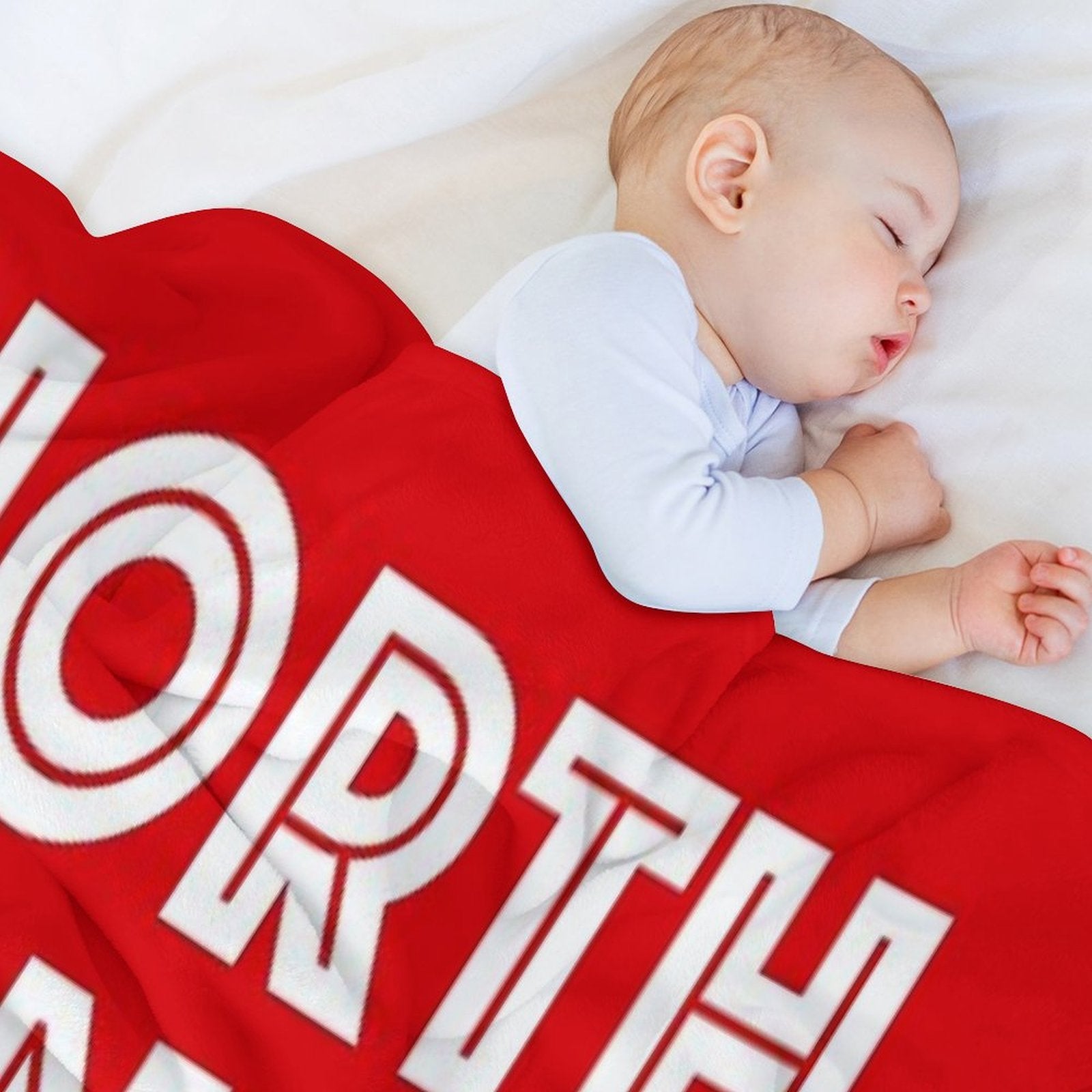 North London Is Red Machine-washable Throw Blanket