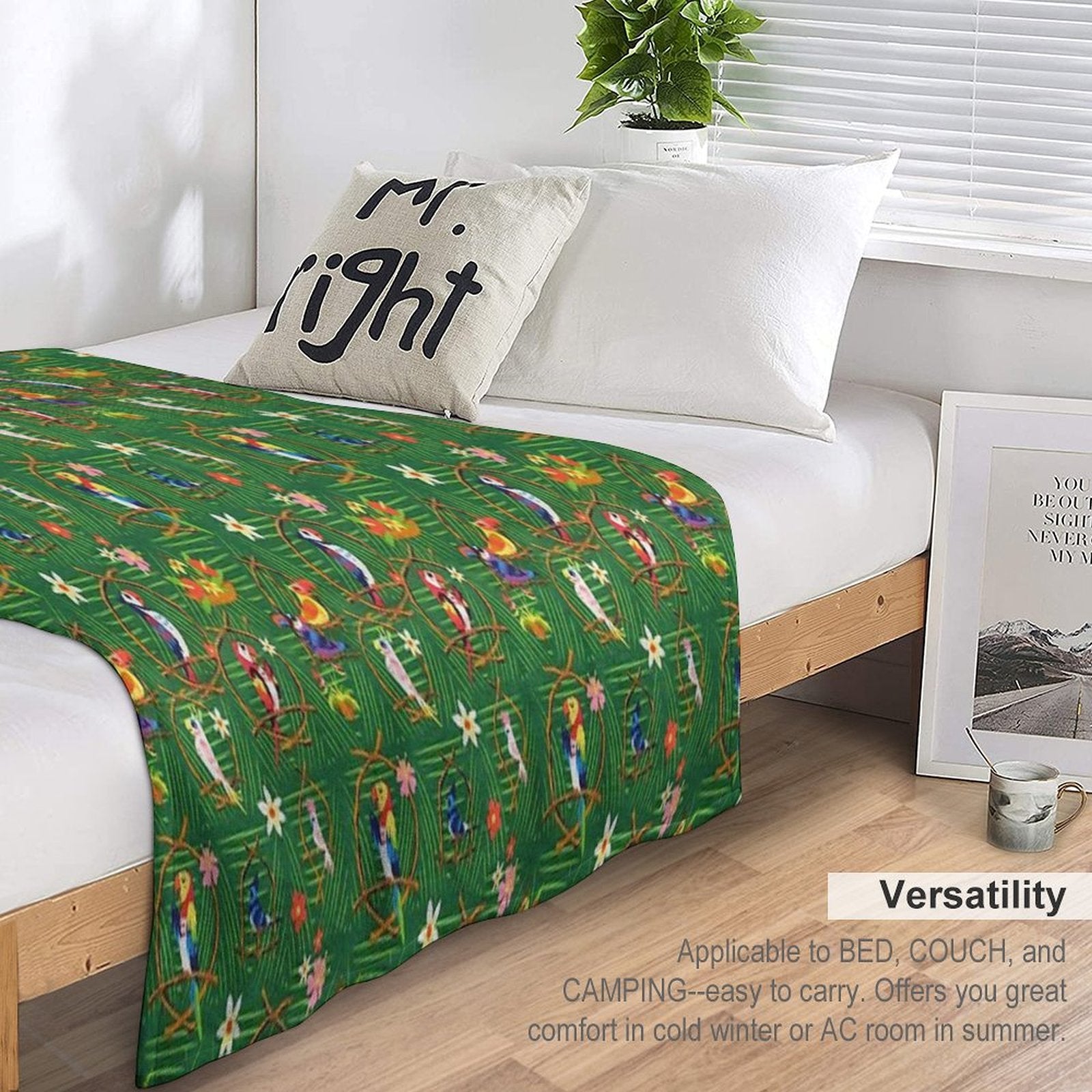 Enchanted Tiki Room Velvety-soft Throw Blanket