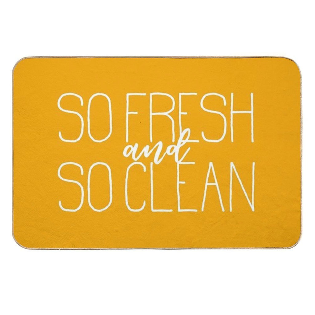 So Fresh And So Clean Yellow  Dirt-Trapping Bath Mat