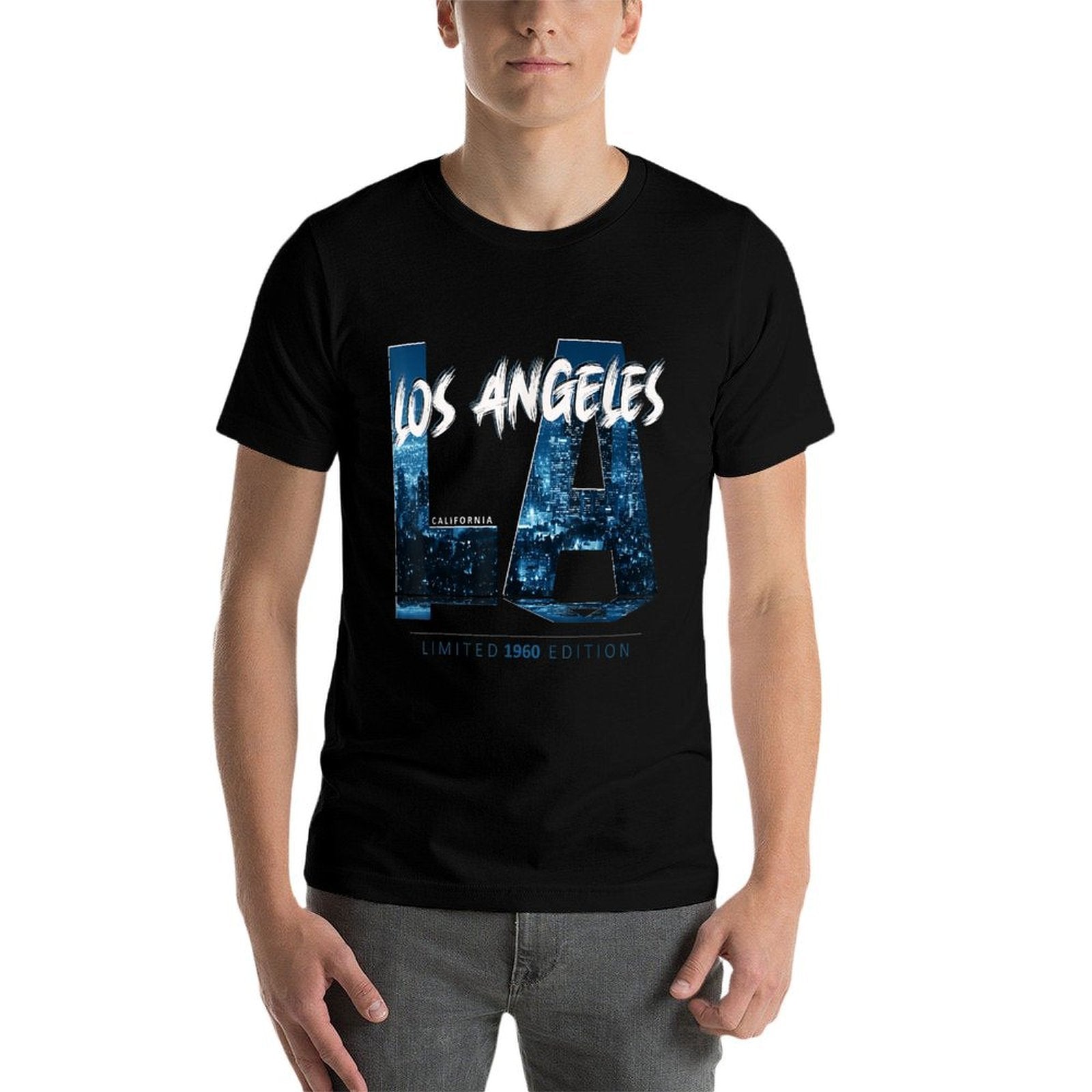 Los Angeles California Limited 1960 Edition  Heathered Texture T-Shirt