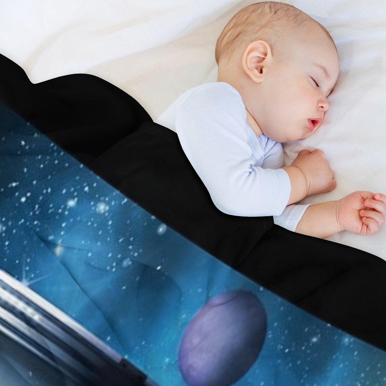 Enterprise A - Where Silence Has Lease Eco-conscious Throw Blanket
