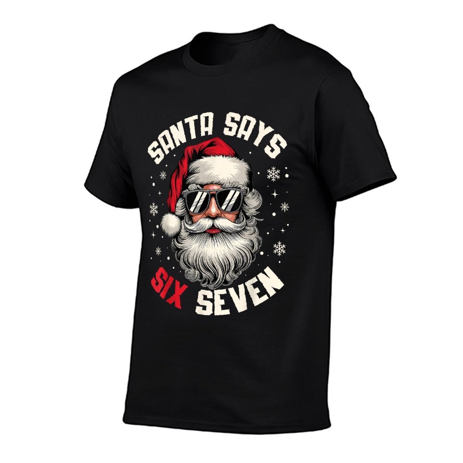 Santa Says Six Seven Funny Christmas 67 Meme Xmas Boys Girls  Graphic-printed T-Shirt
