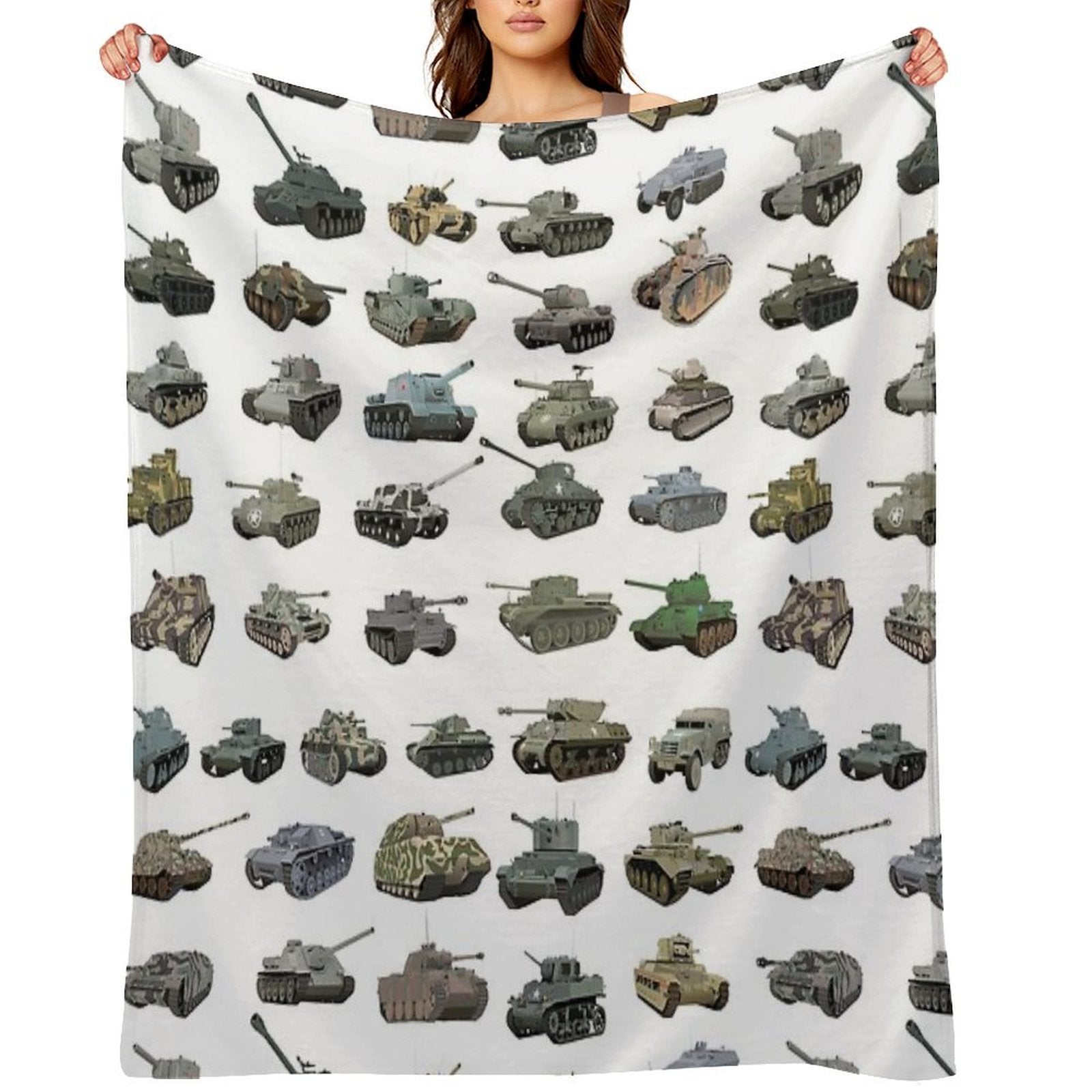 Various WW2 Tanks Gift-ready Throw Blanket