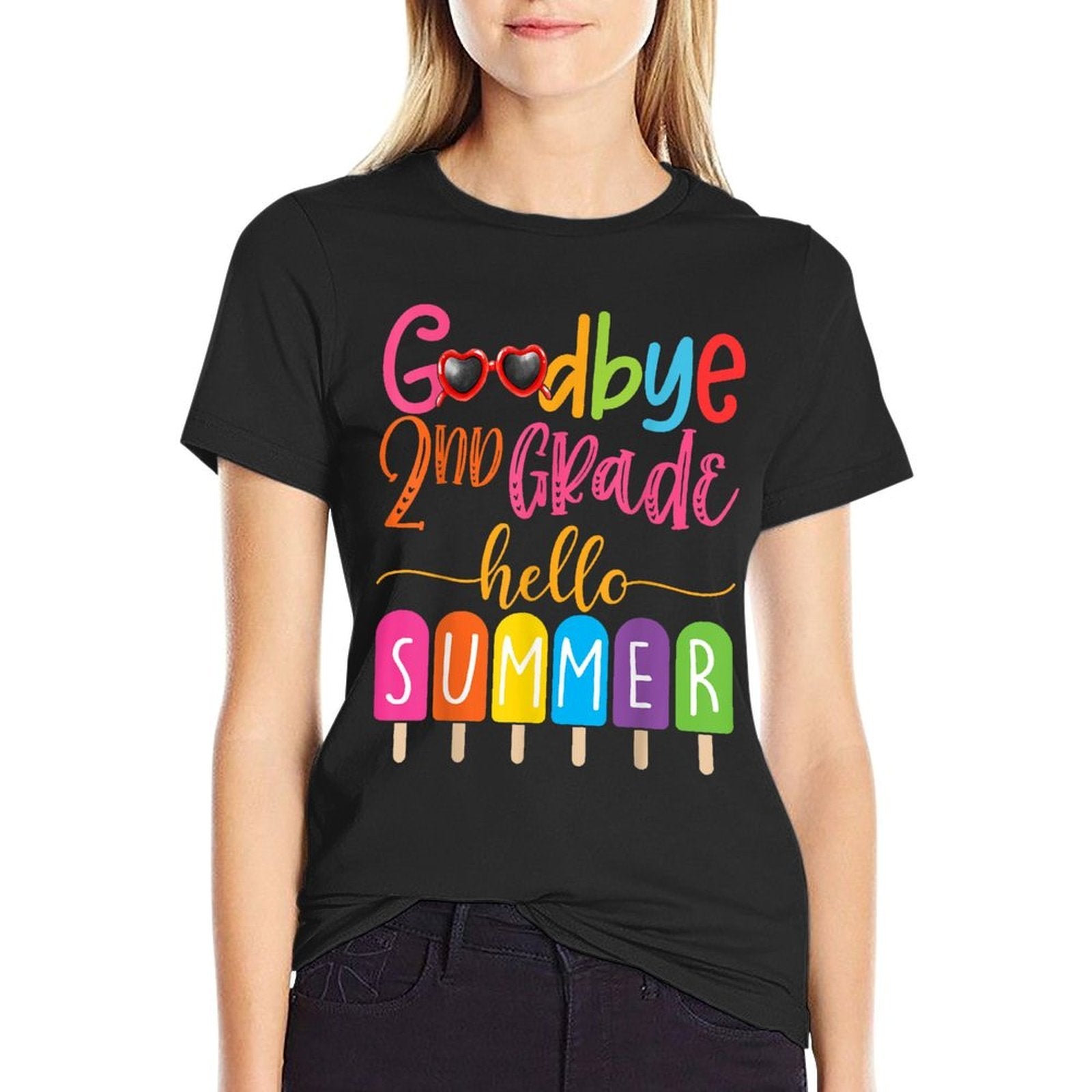 Goodbye 2nd Grade Hello Summer Popsicle Ice Cream Holiday  Relaxed-fit T-Shirt