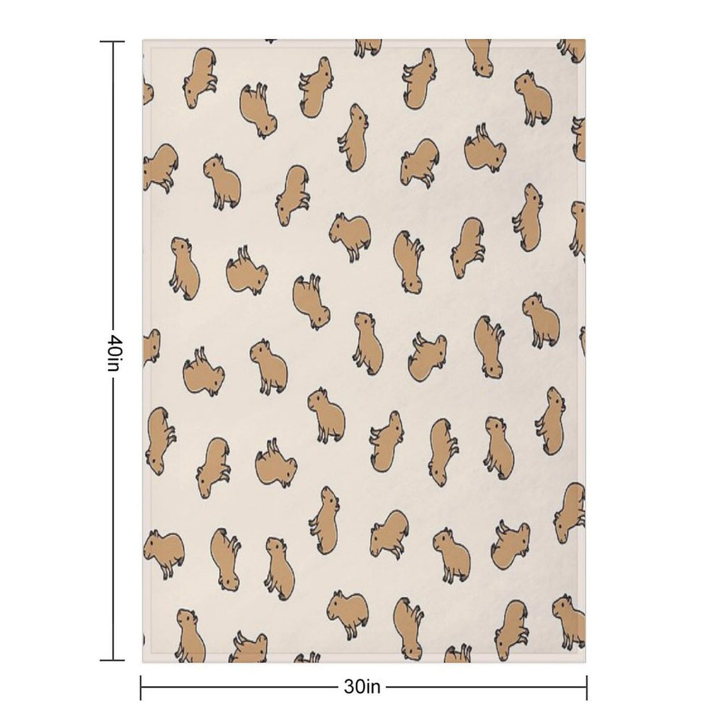Capybara Lightweight Throw Blanket