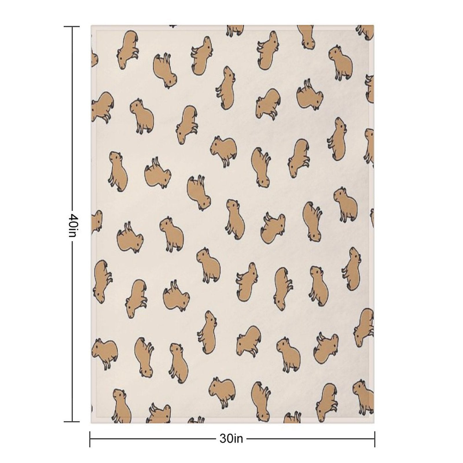 Capybara Lightweight Throw Blanket