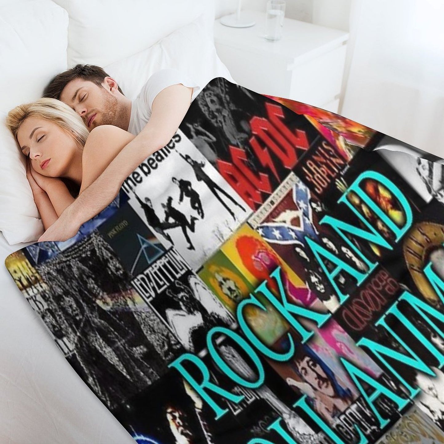 Rock And Roll Animal Shrink-resistant Throw Blanket
