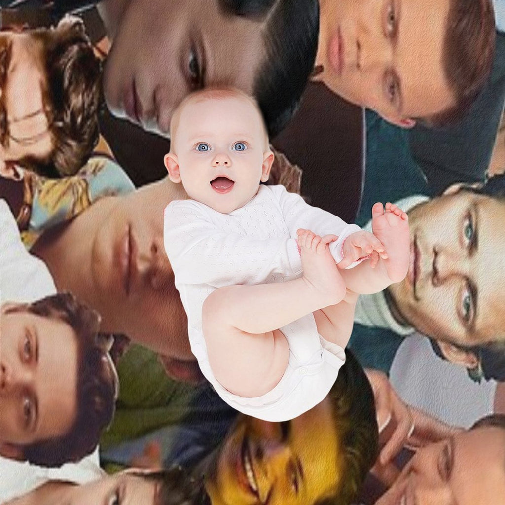 Bill Skarsgård Photo Collage Durable Throw Blanket