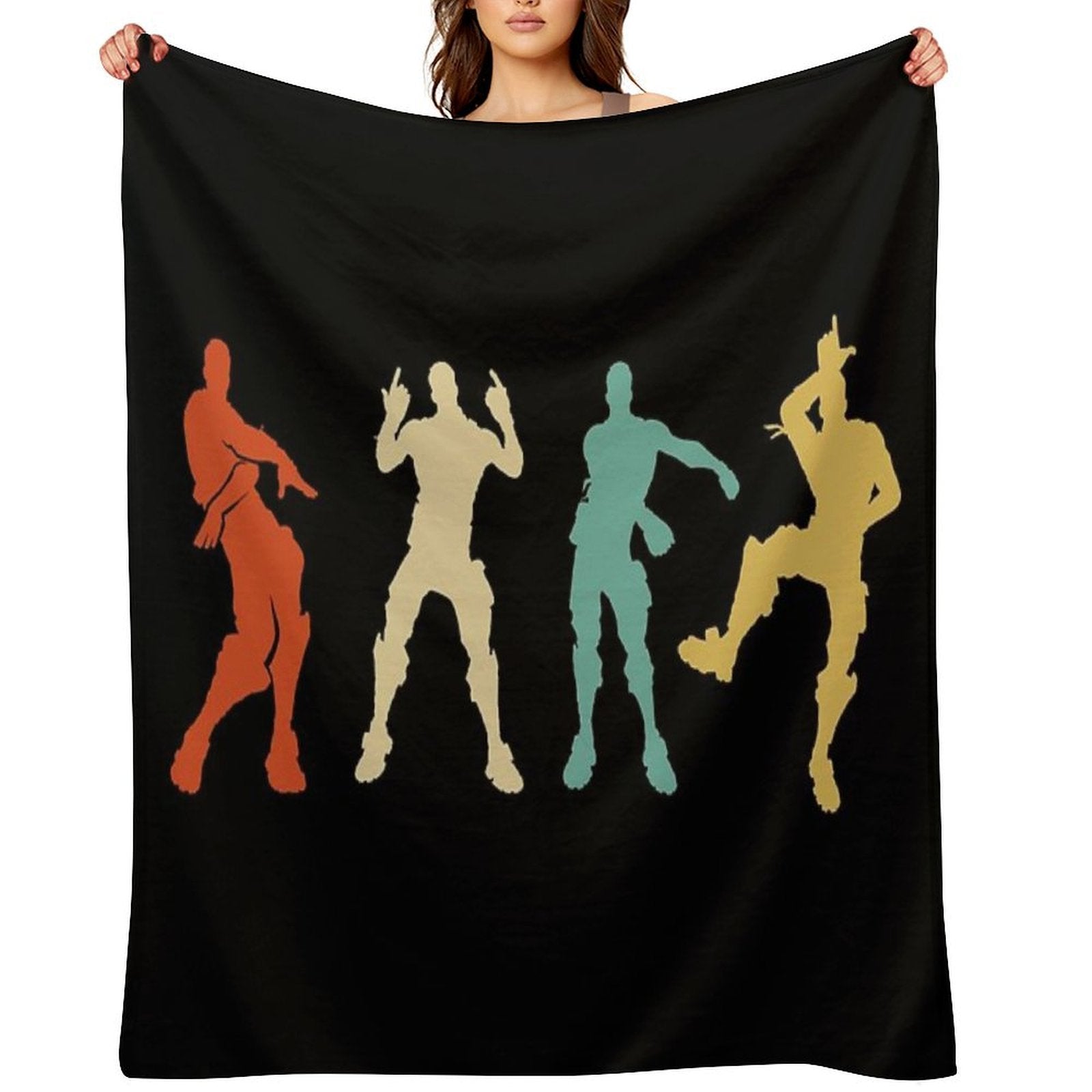 Battle Royale Victory Dance Cool Justice Dance Compact Throw Blanket