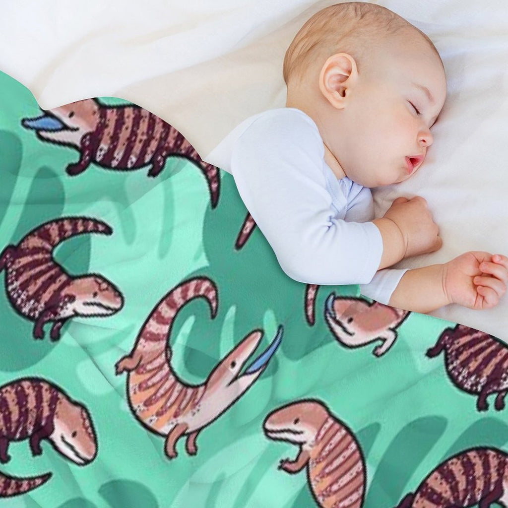 Blue Tongue Skink Lightweight Throw Blanket