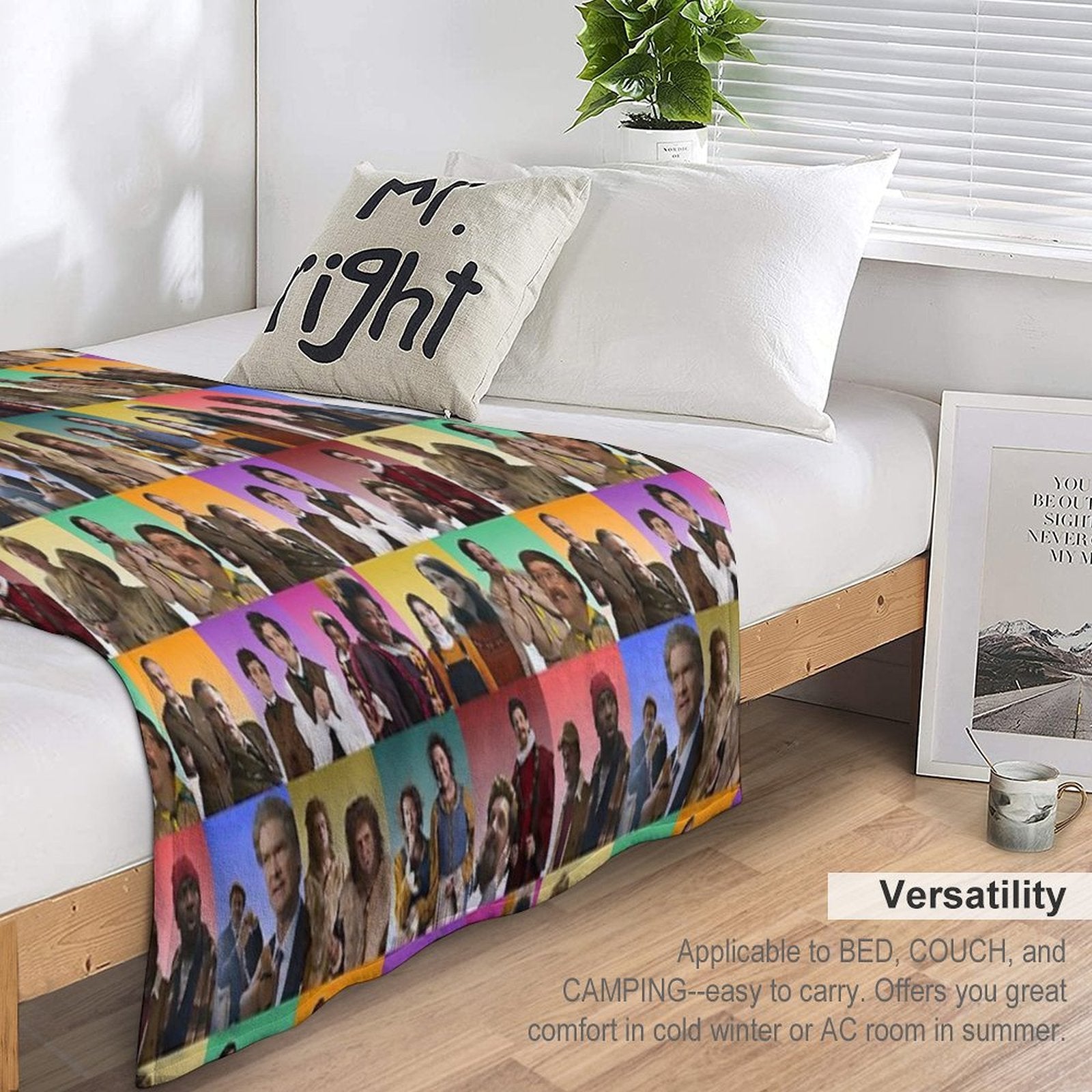 BBC Ghosts Retro Portraits Multi-functional Throw Blanket