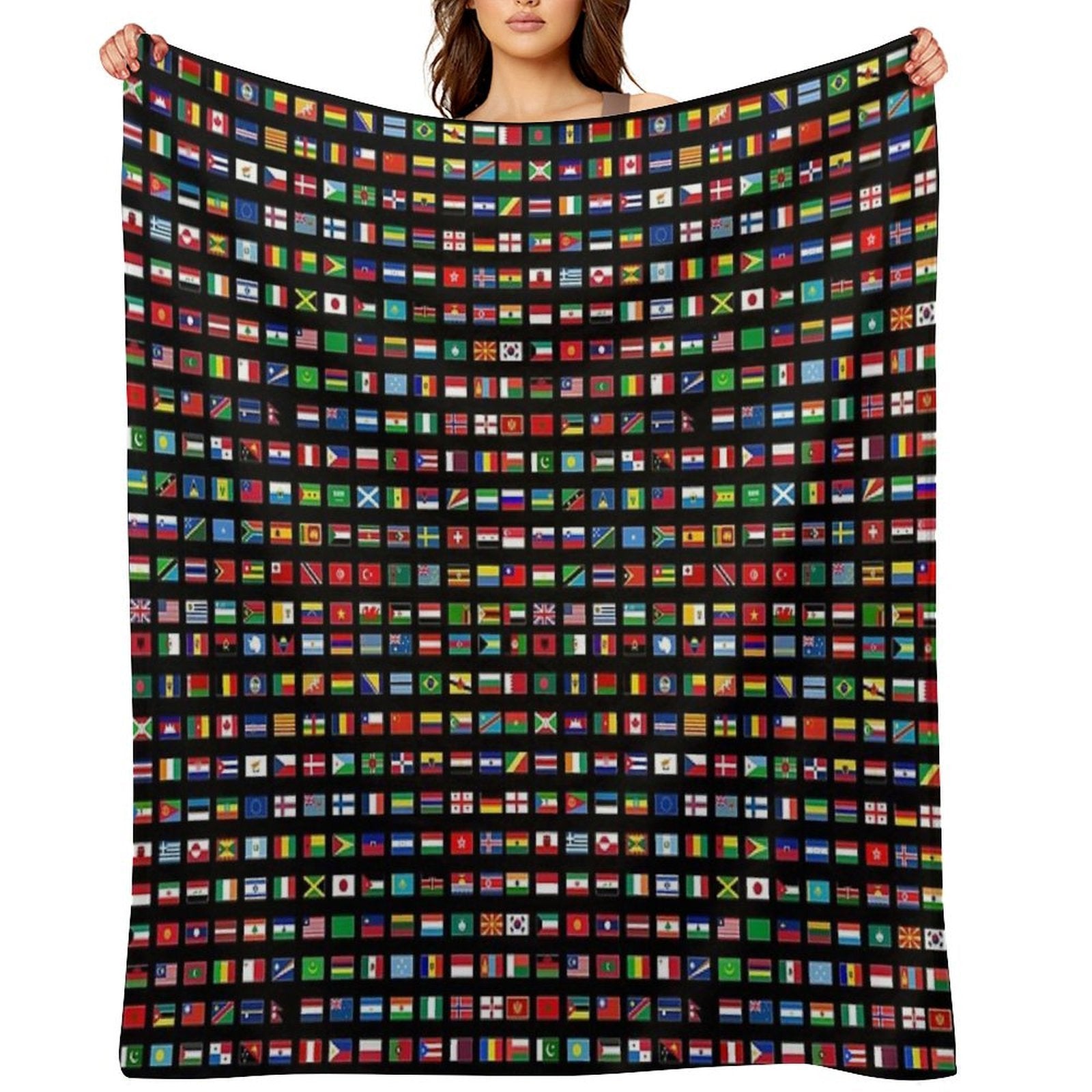 The Flags of The World Machine-washable Throw Blanket