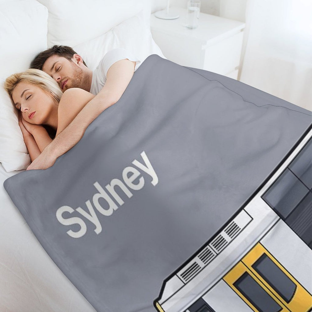 Sydney T Set Grey Tangara World Train Side Australia Versatility Throw Blanket