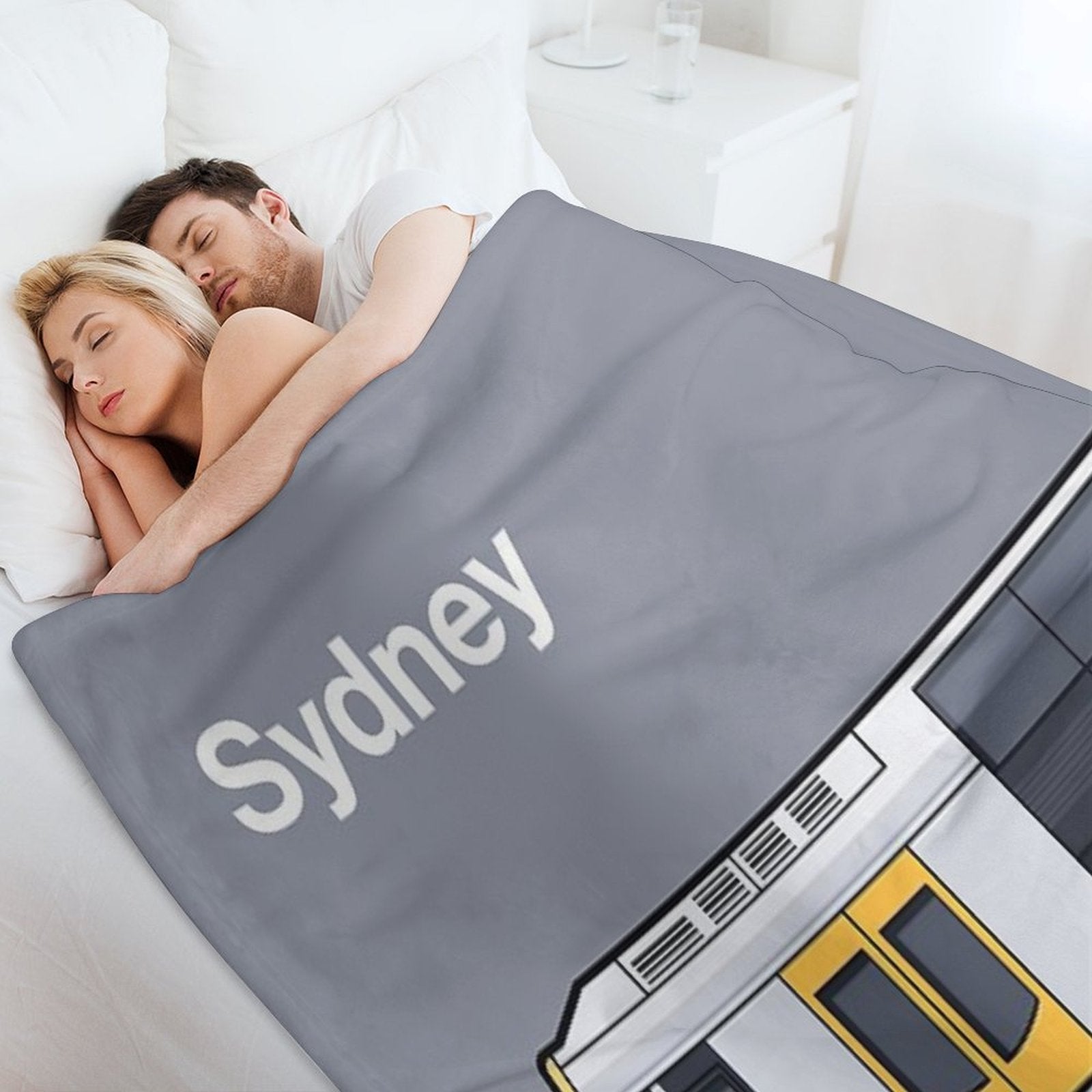 Sydney T Set Grey Tangara World Train Side Australia Versatility Throw Blanket