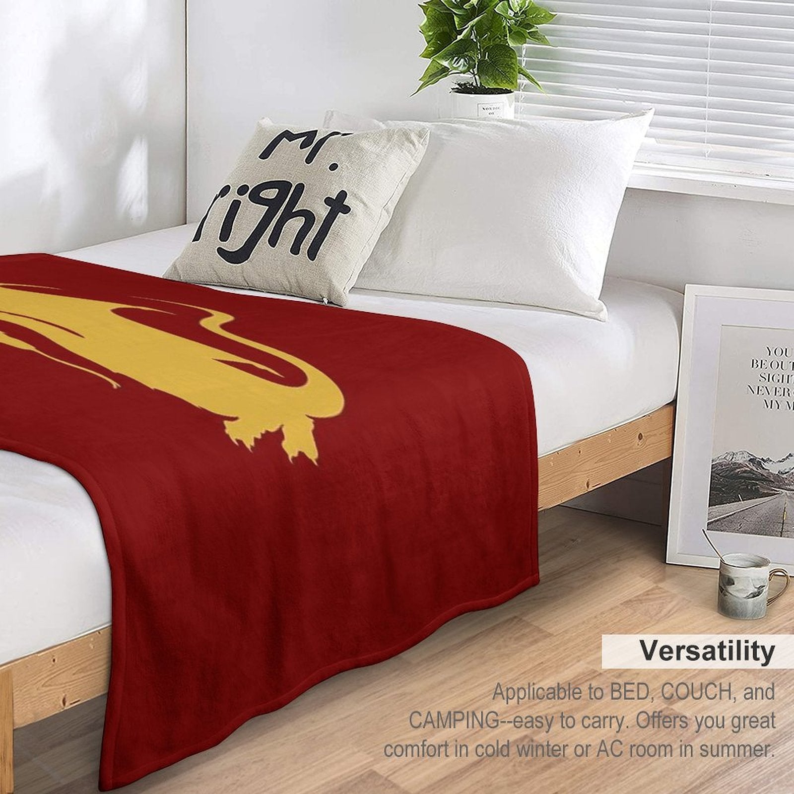 Arthur's Dragon Wrinkle-free Throw Blanket
