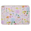 Copy of Summer Garden Flowers  Oil Painting Effect Pink Background  Anti-Trip Bath Mat